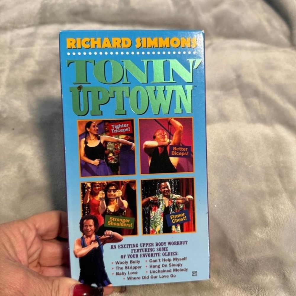 Richard Simmons Tonin Uptown & Downtown VHS Set 1996 GoodTimes Workout‎